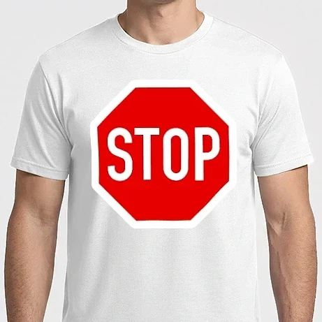 Férfi Imperial póló - Stop tábla