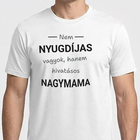 Férfi Imperial póló - Nem nyugdíjas vagyok mama