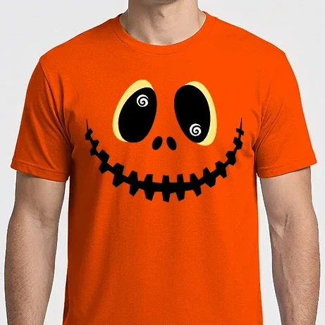 Férfi Imperial póló - Halloweeni Töklámpás Arc