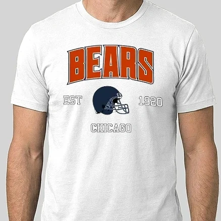 Férfi Alap póló - Chicago Bears - retro logo