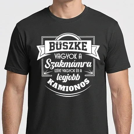 Férfi Imperial póló - Büszke vagyok a szakmámra Kamionos