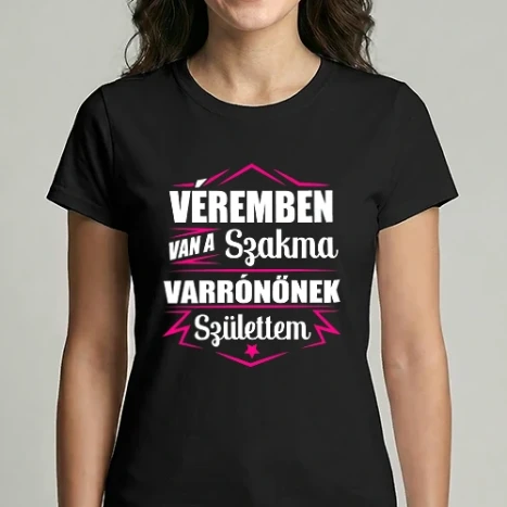 Női Imperial póló - Véremben van a szakma Varrónő