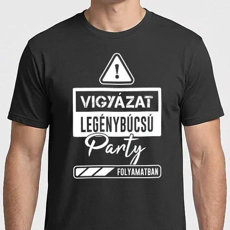 Férfi Imperial póló - Vigyázat legénybúcsú