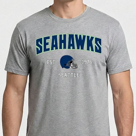 Férfi Imperial póló - Seattle Seahawks - retro logo