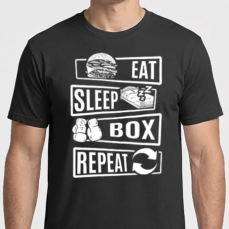 Férfi Imperial póló - Eat sleep BOX repeat