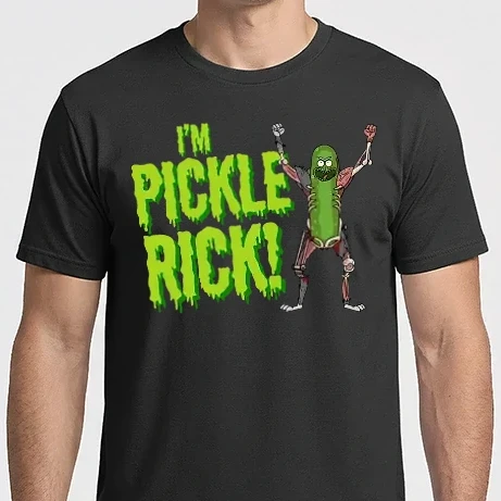Férfi Imperial póló - Pickle Rick!