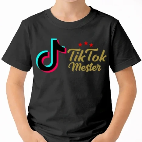 Uniszex gyerek Póló - TikTok mester színezhető