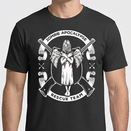Férfi Imperial póló - Zombie apocalypse rescue team angel