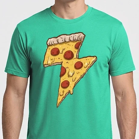 Férfi Imperial póló - villám pizza