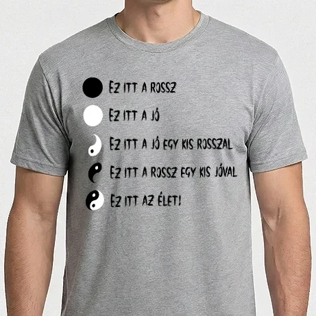 Férfi Imperial póló - Yin Yang, az élet rendje