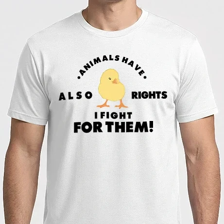 Férfi Imperial póló - Animals also have rights