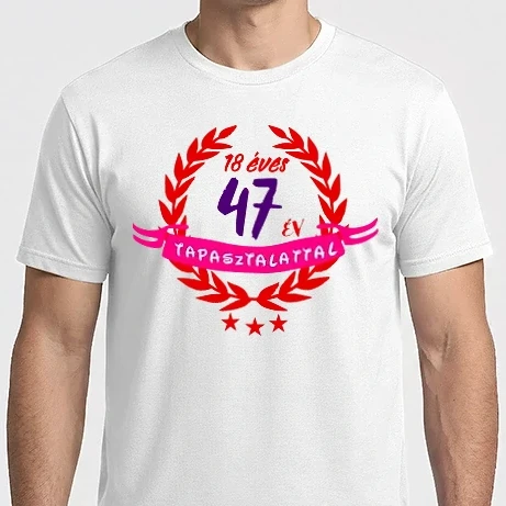 Férfi Imperial póló - 18 éves 47 év tapasztalattal színezhető