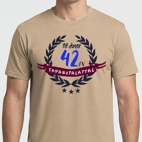 Férfi Imperial póló - 18 éves 42 év tapasztalattal színezhető