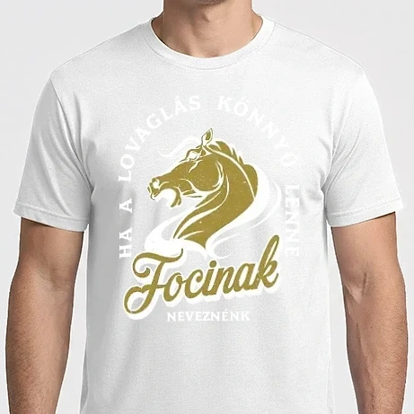 Férfi Imperial póló - Ha a lovaglás könnyű lenne textured