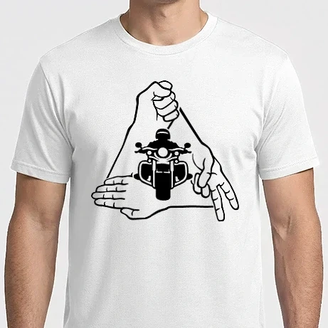 Férfi Imperial póló - Motoros kő-papír-olló