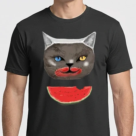 Férfi Imperial póló - Dinnyés macska