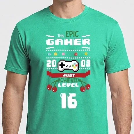 Férfi Imperial póló - Szülinapos gamer 2003 16