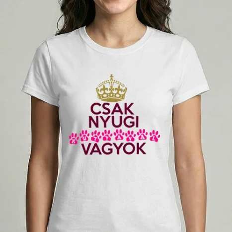 Női Imperial póló - Csak nyugi kutyával vagyok színezhető minta