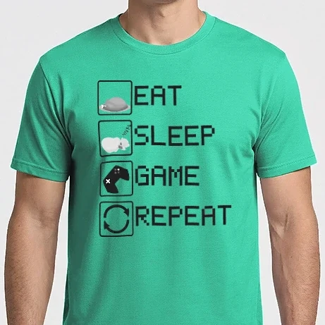 Férfi Imperial póló - Egy gamer napja