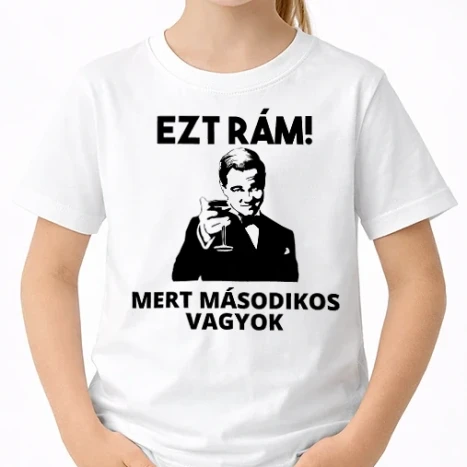 Uniszex gyerek Póló - Di Caprio ezt rám mert másodikos vagyok
