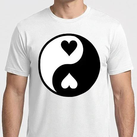 Férfi Imperial póló - yin yang love