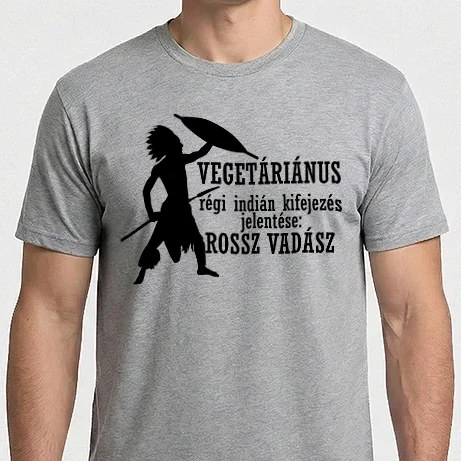 Férfi Imperial póló - Vegetáriánus - Rossz vadász