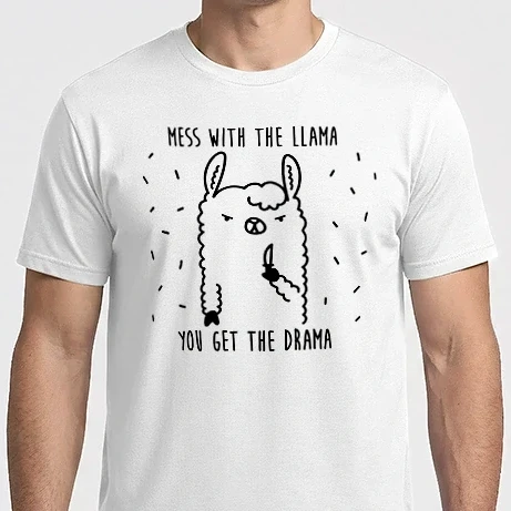 Férfi Imperial póló - Mess with the lama