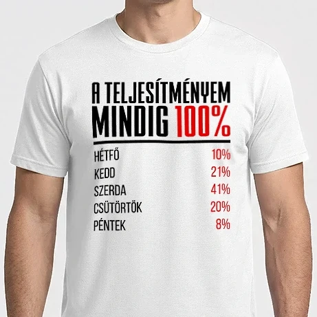 Férfi Imperial póló - 100 százalék