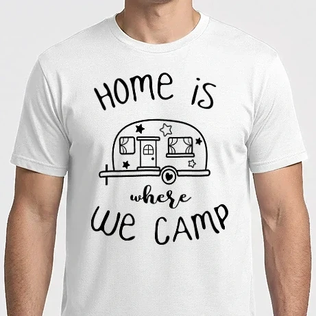 Férfi Imperial póló - home is where we camp