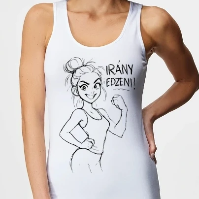 Női top - IRÁNY EDZENI!