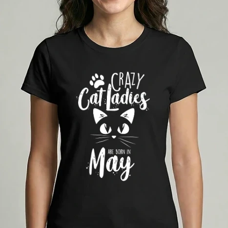 Női Imperial póló - Szülinapos Crazy Cat Ladies MÁJUS