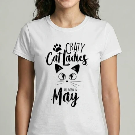 Női Imperial póló - Szülinapos Crazy Cat Ladies MÁJUS