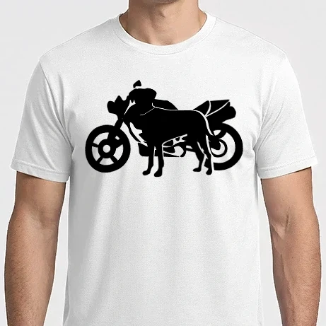 Férfi Imperial póló - kutya és motor