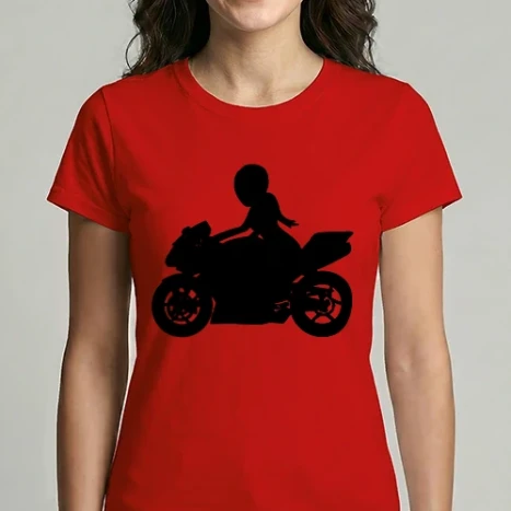 Női Imperial póló - Motoros lány