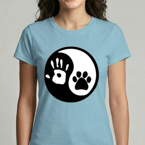 Női Imperial póló - yin yang paw