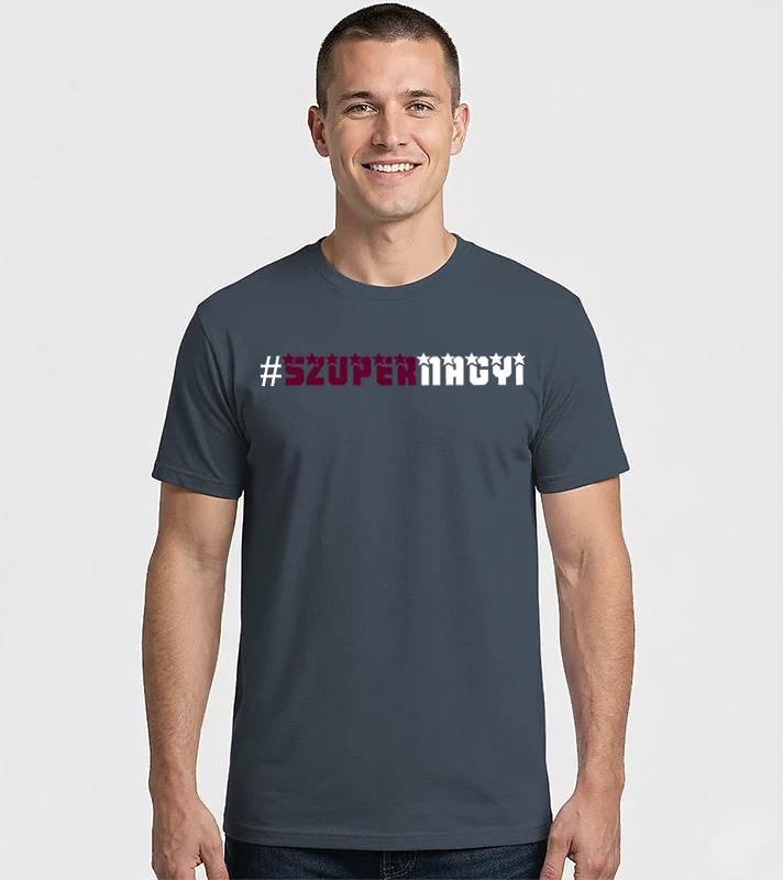 Hashtag szuper nagyi színezhető – Férfi Imperial póló