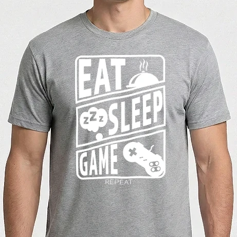Férfi Imperial póló - eat,sleep,game 