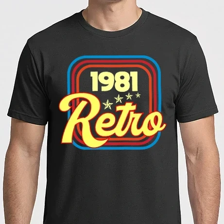 Férfi Imperial póló - retro születésnapi felirat dátummal 1981