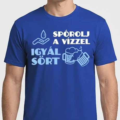 Férfi Imperial póló - Spórolj a vízzel színezhető