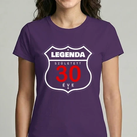 Női Imperial póló - legenda született 30 éve színezhető