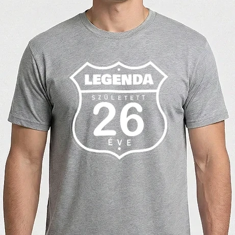Férfi Imperial póló - legenda született 26 éve színezhető