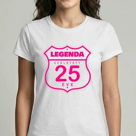 Női Imperial póló - legenda született 25 éve színezhető