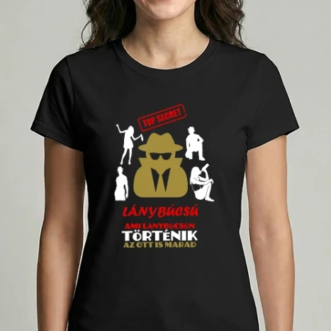 Női Imperial póló - Top secret lánybúcsú színezhető