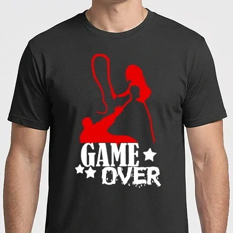 Férfi Imperial póló - Game over színezhető