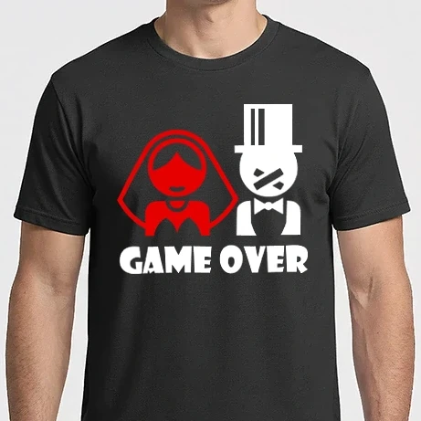 Férfi Imperial póló - Game over színezhető