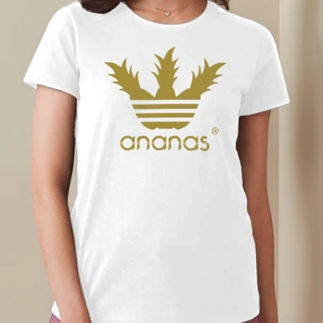 Női prémium kerek nyakú póló  - adidas ananas gold színezhető