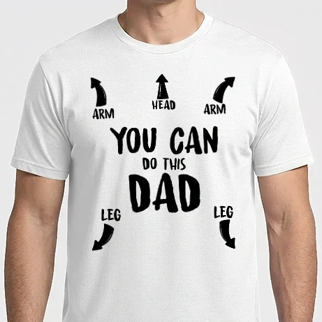 Férfi Imperial póló - You can do this dad baba body