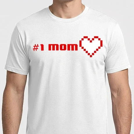 Férfi Imperial póló - 8bit mom number one