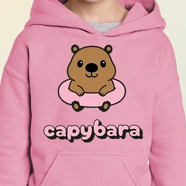 Gyerek kapucnis pulóver - capybara