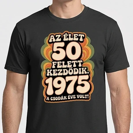 Férfi Imperial póló - Az élet 50 felett kezdődik